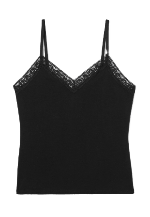 Avelie Lingerie Pyjamastopp ERIN Sovkläder Svart S