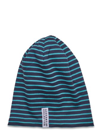 Geggamoja | Topline Fleece Cap Navy/Turq Str 04 Baby 2-6 M | 2-6M