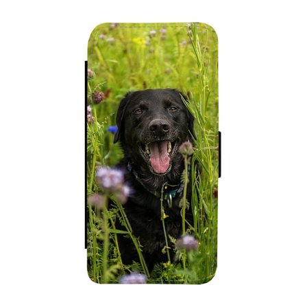 Svart Labrador iPhone 11 Pro Flip Mobilfodral