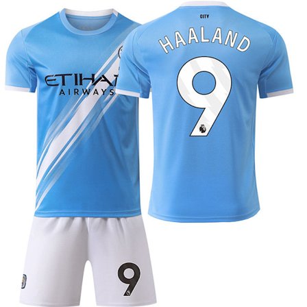 2526 Manchester City hjemmedrakt Haaland nr. 9 drakt uniform barn voksen dress