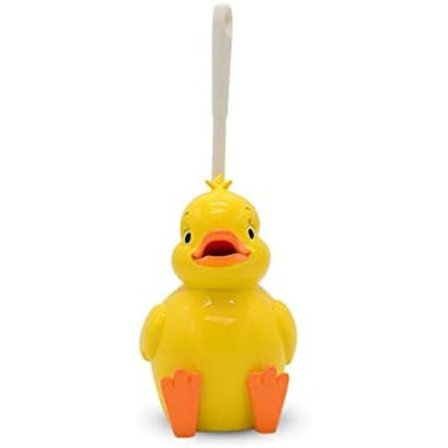 Kompakti hartsivessa-harja ja pidike, keltainen ankka-design