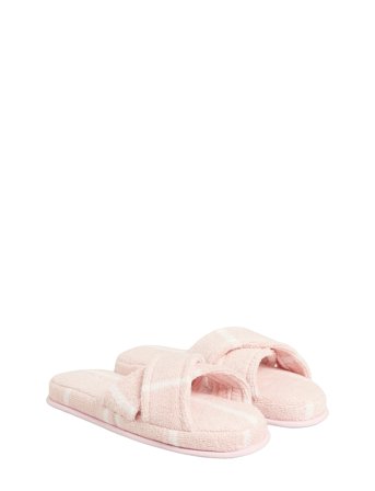 GANT Stripe Cross Slippers - Pink - L/XL
