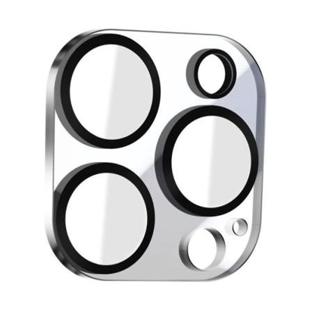 Kamerafilm til iPhone 15 Pro og 15 Pro Max modstandsdygtigt hærdet glas Enkay Black Svart Transparent