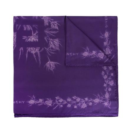 Givenchy, Shawl with floral motif Paars, Dames, Maat:ONE Size