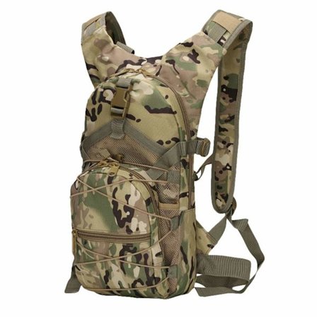 Kamouflage vattentät taktisk cykelryggsäck med flera fickor