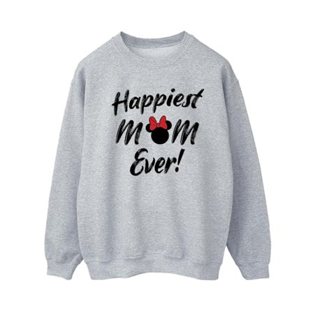 Disney Womens/Ladies Minnie Mouse Happiest Mom Ever Sweatshirt