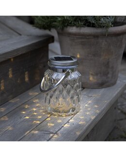 Aurinkokennokoriste lyhty Preus Valkoinen