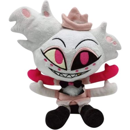 Hazbin Hotel plys kat Alastor tegneseriefigur, Angel Dust superblød sofapude gave til spilfans
