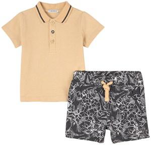 Kids - IKKS Beige Polo Set 6 Months - Clothing sets - 6 months - White - Junge