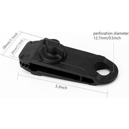 *12 stk sett med låseklips multifunksjonell sikker presenning Cl*