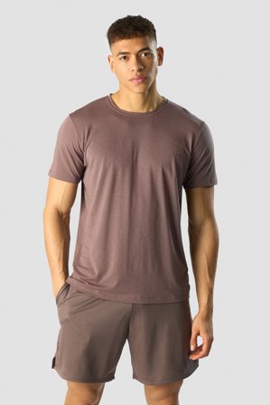 ICANIWILL - Revive DriRelease T-shirt Dusty Brown - Herre - ICIW
