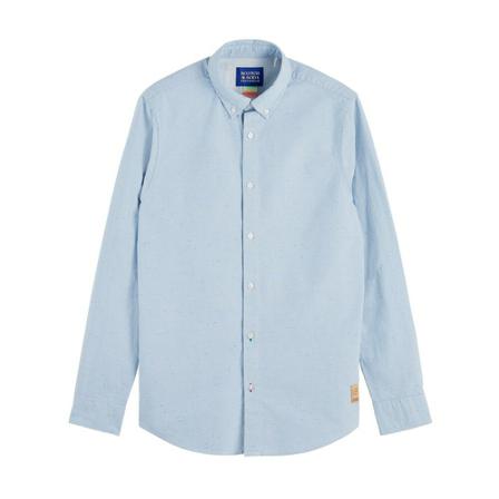 Scotch & Soda, Blouses Blauw, Heren, Maat:S