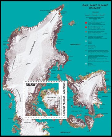 Grønland - Moderne Kunst - Postfrisk miniark