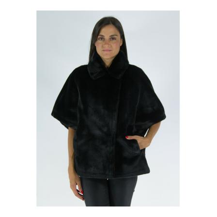 Betta Corradi Faux Fur Shearling Jas , Zwart , Dames , Maat: M