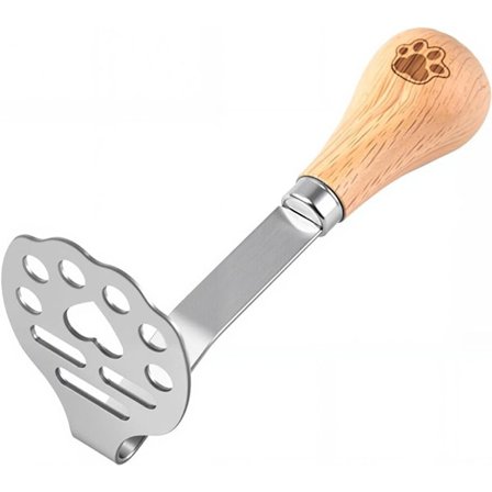 Kartoffelmoser - Mini Avocadomoser - Lille Madmoser - Fremstillet af rustfrit stål af høj kvalitet - Fladt håndtag, der kan vippes på et bord - 15 cm