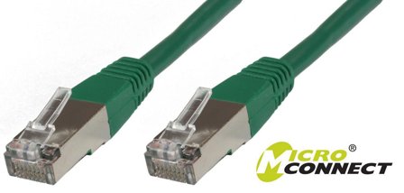MicroConnect F/UTP CAT6 15m Green PVC
