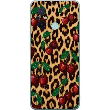 Kompatibelt Mobilskal till Xiaomi Xiaomi Redmi 12C Körsbär leopard mönster körsbär körsbärstryck leopard bakgrund retro rockabilly pinup stil d