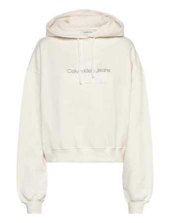Chenille Monologo Hoodie Calvin Klein Jeans Cream