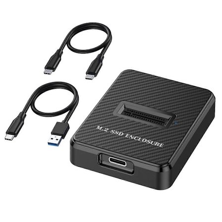 10Gbps Enkel Bay M.2 SSD-kabinett Hårddisk Extern Box SATA NGFF/NVME M.2 Dockningsstation SSD Ha