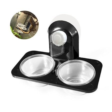 Terraarioeläinten ruokakuppi, hyönteisten kasvatusastia, seinään kiinnitettävä vesiastia hämähäkeille ja liskoille