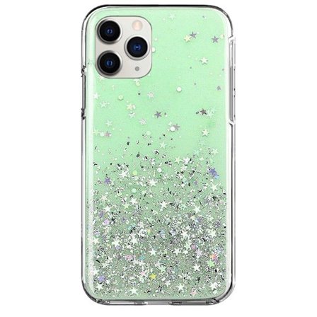 Wozinsky Star Glitter Skal iPhone 12 Pro Max - Mintgrön
