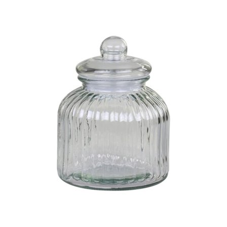 Stor Glasburk med lock - flera storlekar Chic Antique