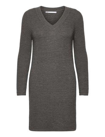 Onlmelton Life L/S Dress Knt Grey ONLY