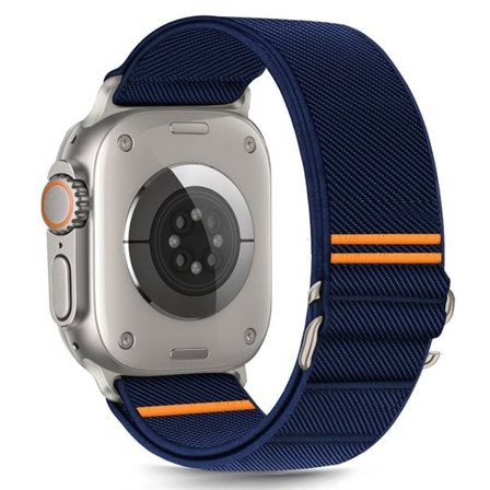 Tech-Protect Nylon Slip Strap for Apple Watch 44 / 45 / 46 / 49 mm - Navy Blue