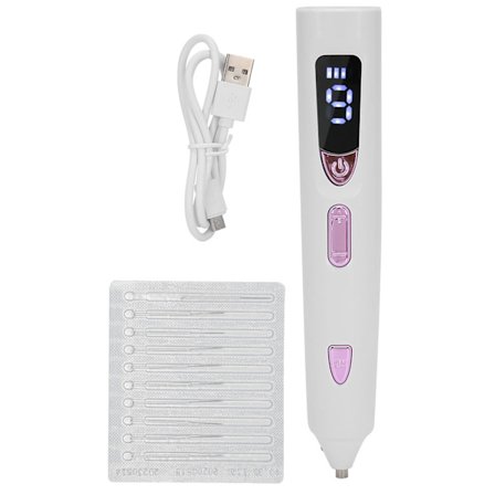 Fjerning av føflekker, fjerner av mørke flekker, 9 gir, ansiktsfregner, vorte fjerningspenn - Rosa