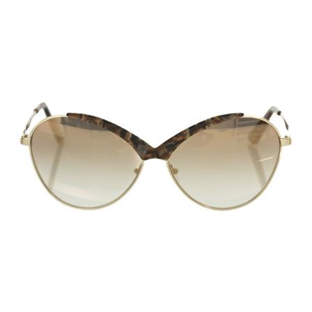 Frankie Morello SunBril , Beige , Dames , Maat: ONE Size Zonnebrillen