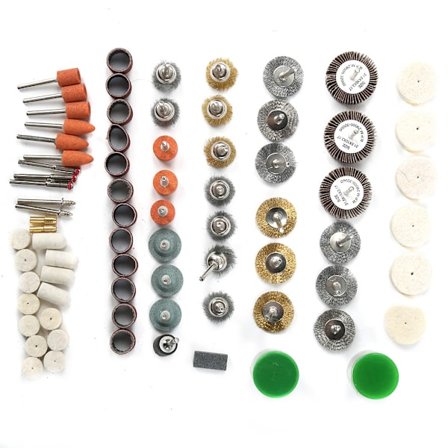 145-dels roterande verktygstillbehörssats för minidrill elektrisk slipmaskin slipning polering skärning