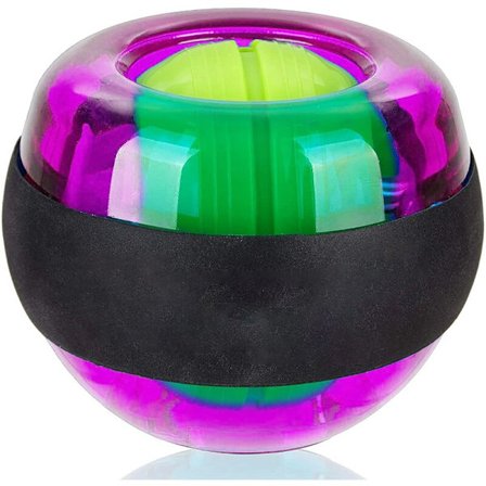 Metal Core Ranneharjoitus Rannevahvistava Gyro Pallo LED-valolla, Violetti