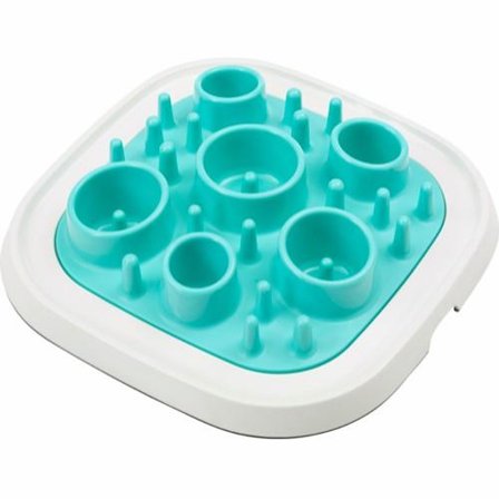 Slow Feeder til Katt og Hund, Turkis - 32cm