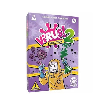 Tranjis Games - VIRUS! 2 Evolution (Utvidelse) - Kortspill, 8 til 99 år (TRG-12evo)
