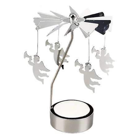 Roterande Spinnare Te-Ljusstake Ljusstake Karusell Dekoration -ES