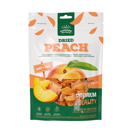 Sunshine Delights Tørret Frugt Tørret Fersken 200 g, Helse & Madvarer, Tørret Frugt & Nødder, Tørret Frugt