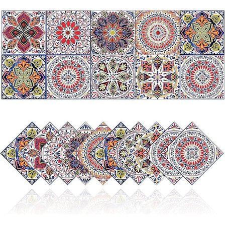 Retro Fliseklistremerker Baderom Kjøkken Veggfliser Klistremerker DIY Vanntett