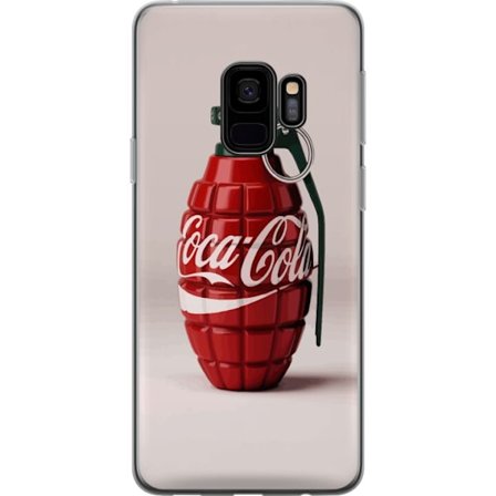 Kompatibel Mobilcover til Samsung Samsung Galaxy S9 Kunstnerisk illustration af Coca Cola granatæble i rødt og grønt, pop art inspireret motiv med