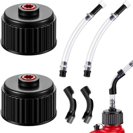 6 stycken bränslefyllningskanna slang Racing bränslen Ersättningslock LC2 bränslekanna slang Bensindunklock för 5 gallons bensindunk bränsle