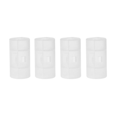 Gennemsigtig AA til C Størrelse Batteri Konverter Adapter Holder til Etui til Shel