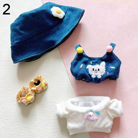 1 set 20 cm dockkläder Mode bomullsbyxor 2 2