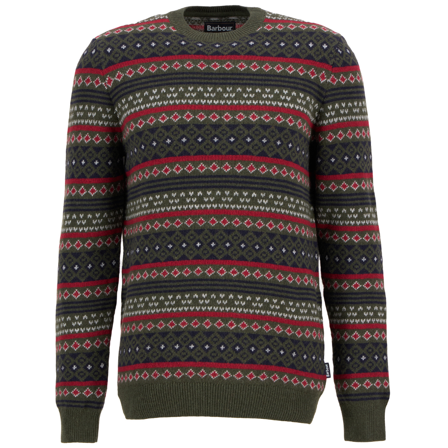 Barbour M's Easdale Fair Isle Crew Neck Sweater Duffle Bag