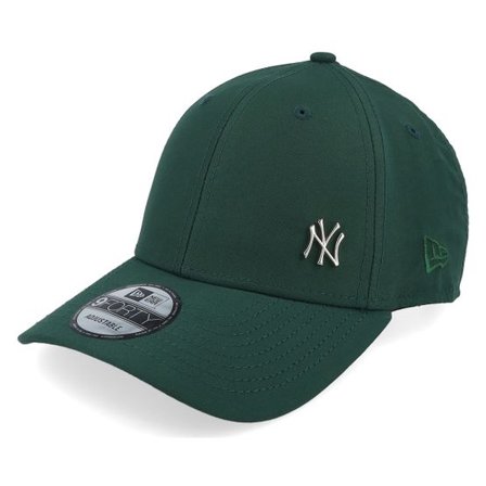 New Era - MLB Grön adjustable Keps - New York Yankees Flawless 9FORTY Dark Green Adjustable @ Hatstore