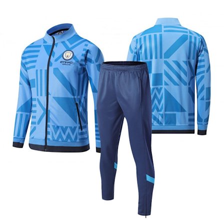 2324 Fotballtreningsdrakt Lang Ermet Voksen Ståkrage Lang Glidelås Høst Og Vinter Jersey Produsent Paris Argentina Manchester City-WELLNGS