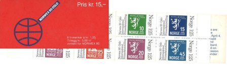 Norge - Postfrisk hæfte Norwex 80 Oslo
