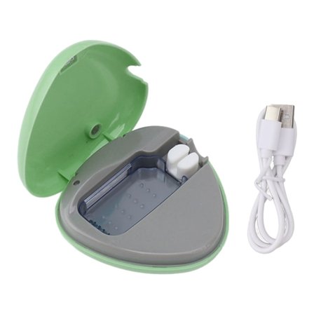 Tandbørstesanitizer Bærbar Genopladelig Tandbørsterenser Holder Rejse Hjem Tandbørsteetui Grøn