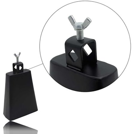 6 Tums Järn Ko-Klocka Percussion Instrument Metall Ko-Ljud med