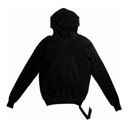 Rick Owens, Hoodies Czarny, Mężczyzna, Rozmiar: S