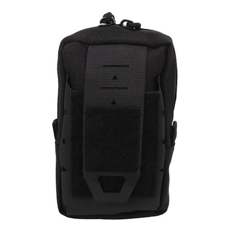 2024 Molle-pussi, sotilaskäyttöön tarkoitettu ulkoiluliivi, laukku, puhelimen kotelo, metsästys EDC-työkalupakkaus patikointiin, kalastukseen, musta