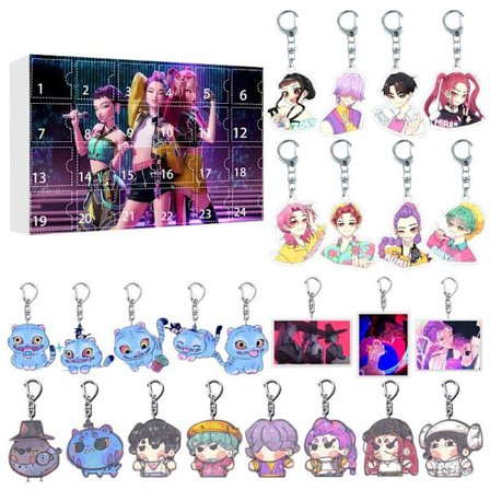 24 stk. Kpop Demon Hunters Figur Blind Box Anime Spill Ornament A